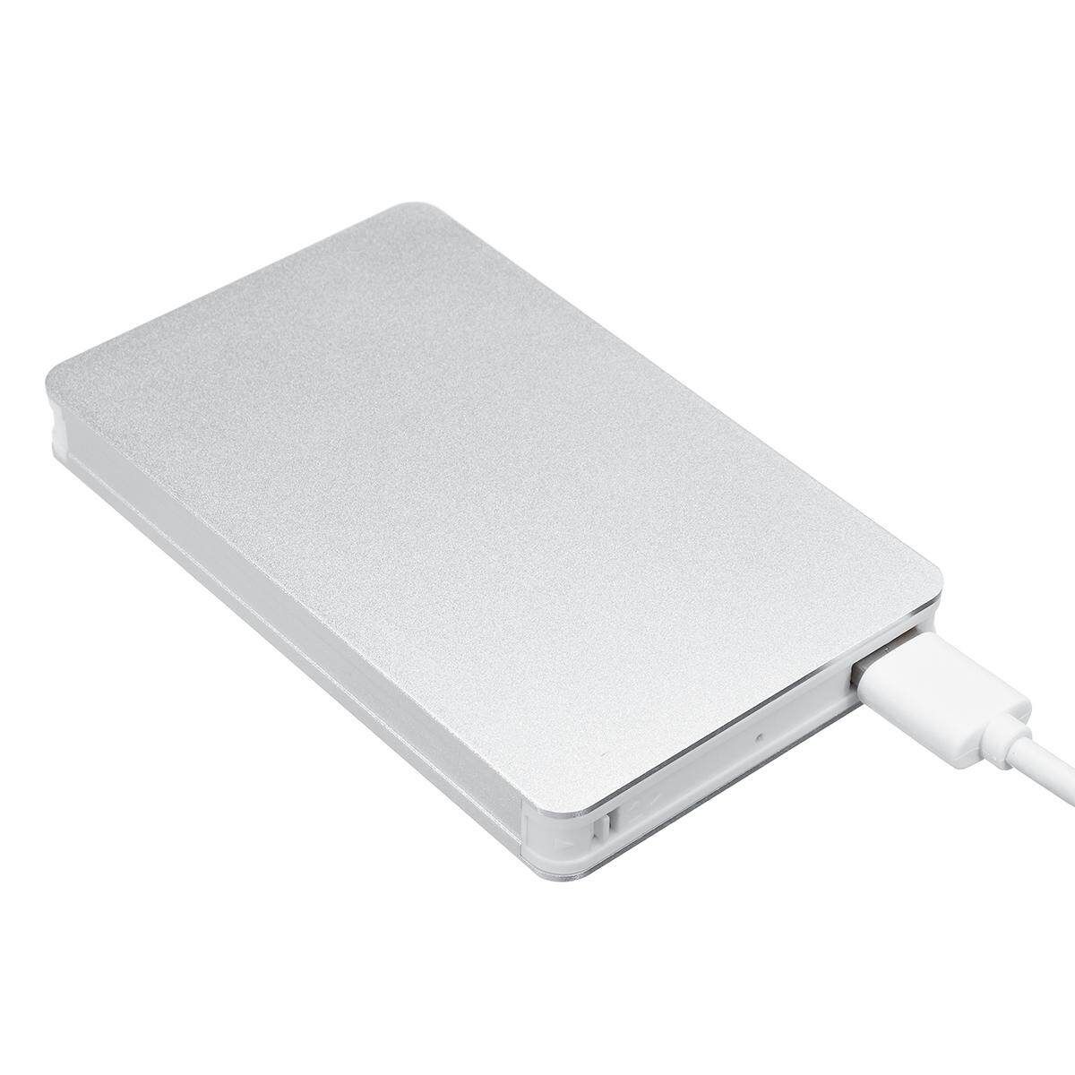 4TB USB 3.0 SATA External 2.5" HD HDD SSD Hard Drive Enclosure Disk Shell Box Silver
