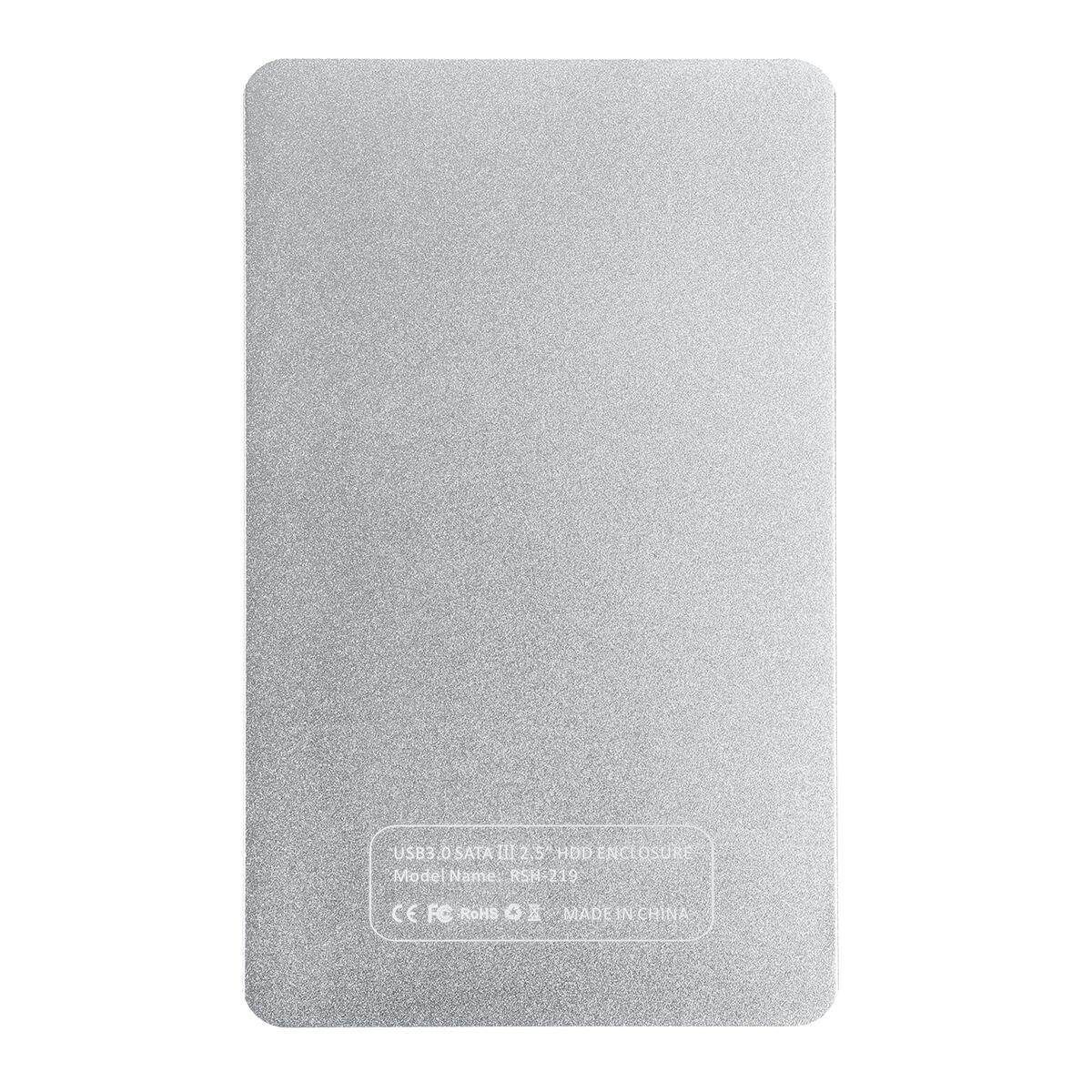 4TB USB 3.0 SATA External 2.5" HD HDD SSD Hard Drive Enclosure Disk Shell Box Silver