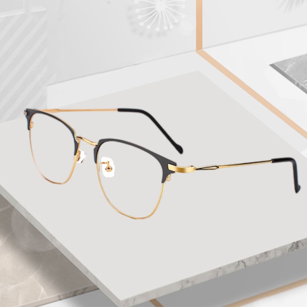 Blue Light Blocking Glasses TV/Phones Glasses Metal Frame For Gold
