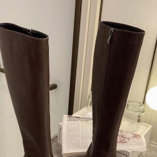 Women's Boots Casual Zipper Square Toe Boots