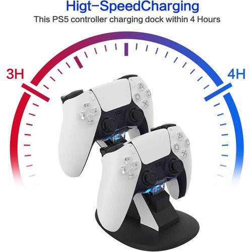 PS5 Controller Charger DualSense Charging Dock Station PS5 Pad Dual USB Handle Fast 5V