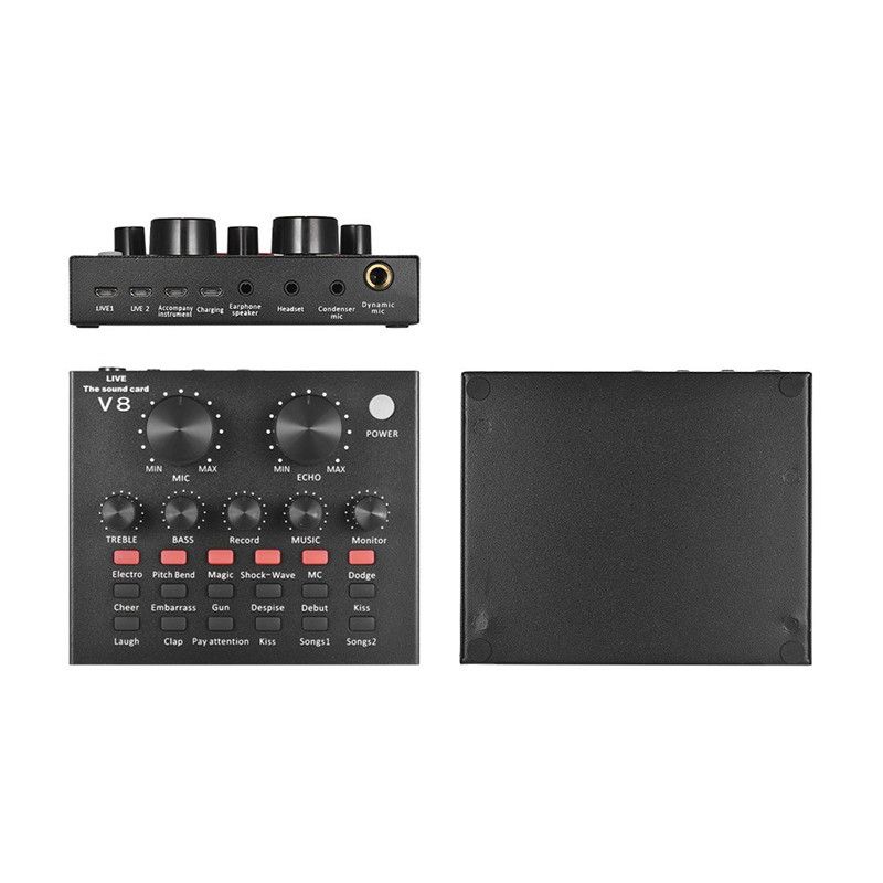 External Audio Mixing Sound Card USB Audio Interface With Multiple Sound 90db Internet Celebrity/youtuber Streamer Mixing Sound Card