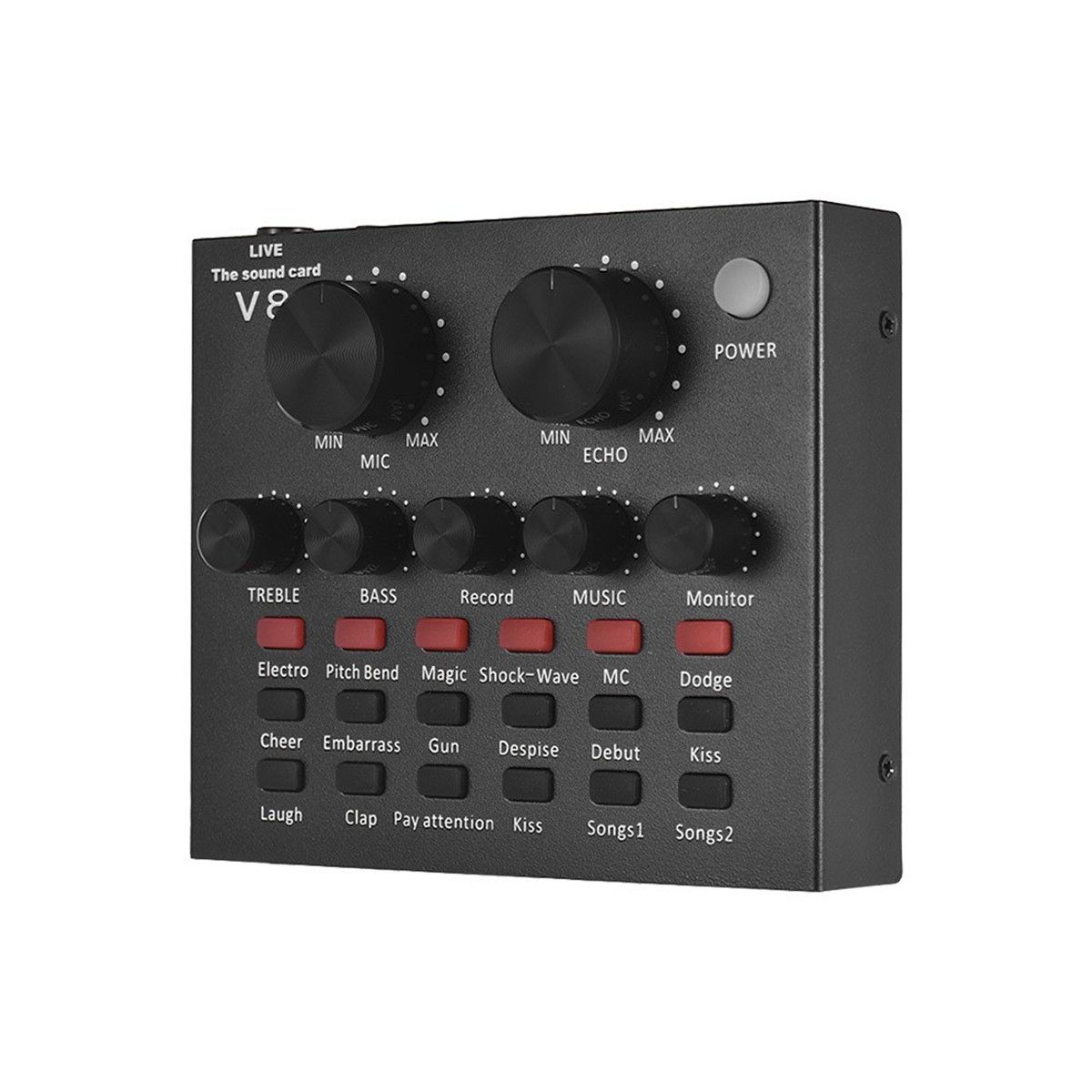 External Audio Mixing Sound Card USB Audio Interface With Multiple Sound 90db Internet Celebrity/youtuber Streamer Mixing Sound Card