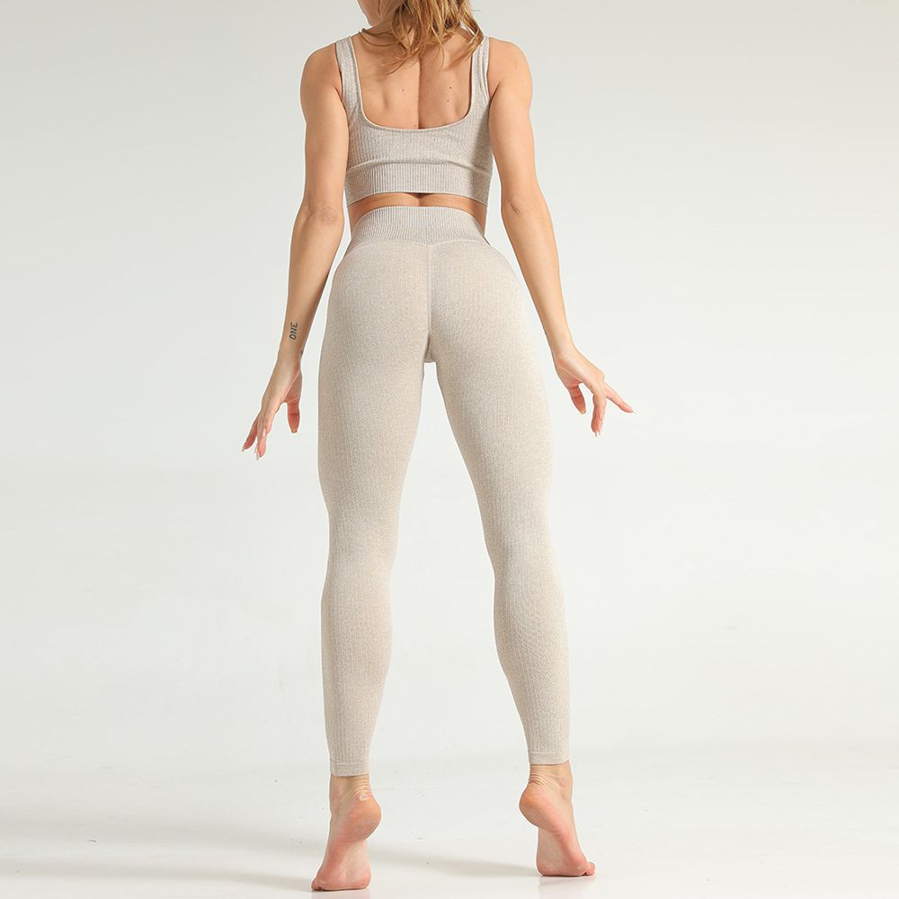 Women Fitness Sets Bra Crop Top + Pants Quickly-dry Yoga Gym