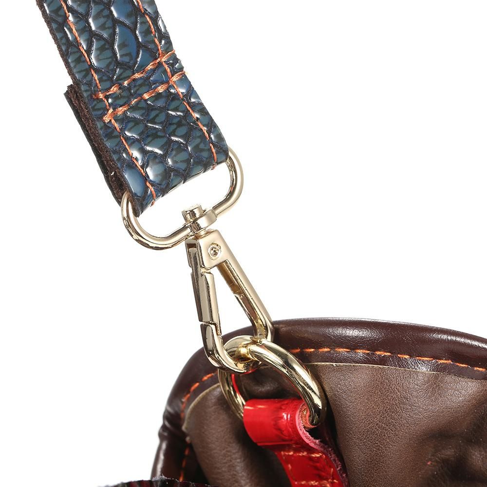Snake Plaid Flower Stitching Contrast Color Handbag Fashion Handbag Colorful Stitching Shoulder Diagonal Woman Bag