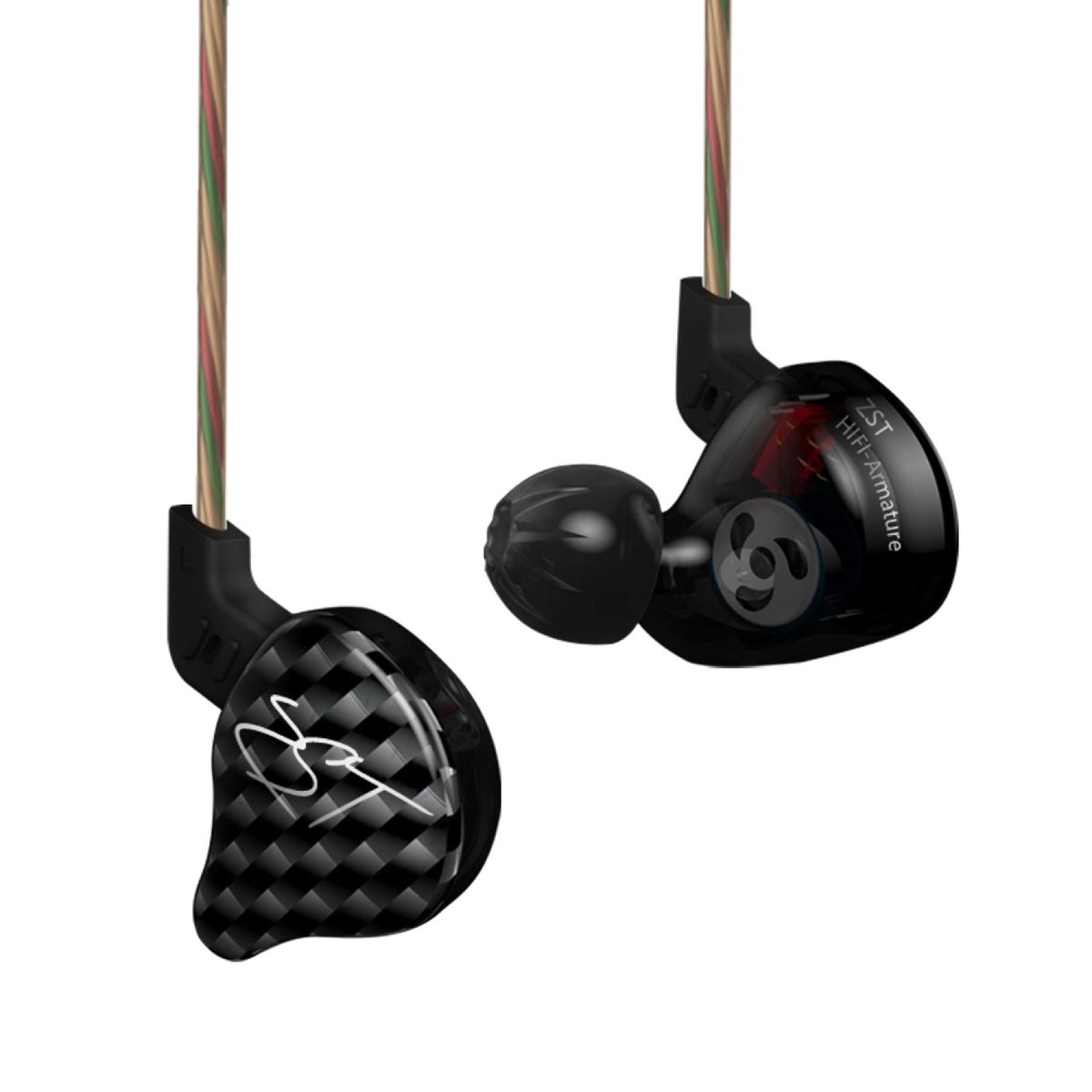 New KZ ZST 3.5mm In Ear Earphones 1DD With 1BA Hybrid Earphone With MIC HIFI Auriculares Running Sport Earphones Monitor Earbuds With Mic BDZ