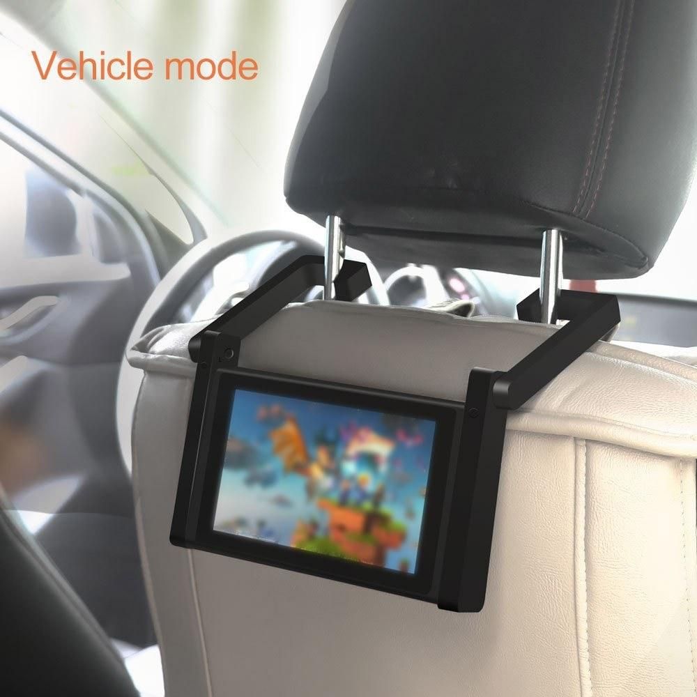 Universal Car Holder Compatible with Nintendo Switch Console in Car Mount Stand Two in One Car Bracket NS Adjustable Desktop Holder