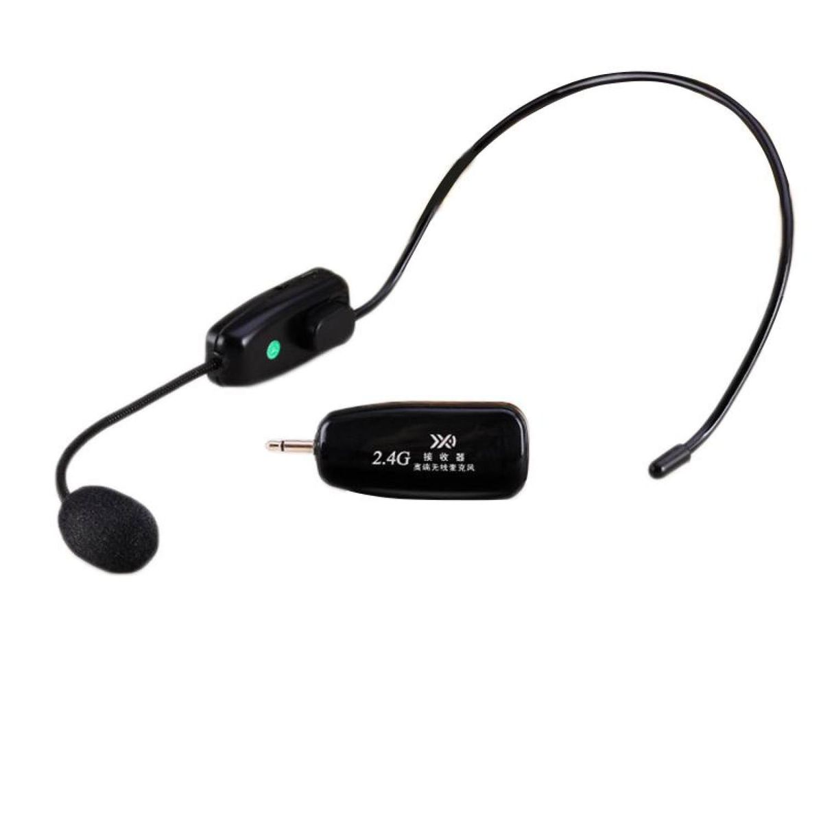 Upgrade 2.4G Wireless Microphone Speech Headset Megaphone Radio Loud Mic BDZ