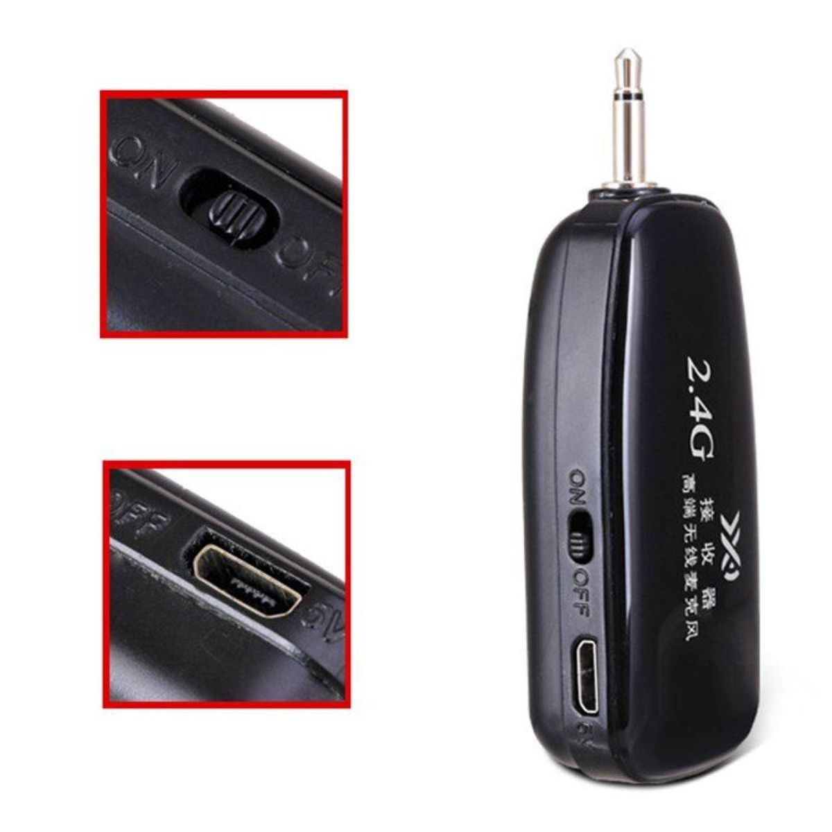 Upgrade 2.4G Wireless Microphone Speech Headset Megaphone Radio Loud Mic BDZ