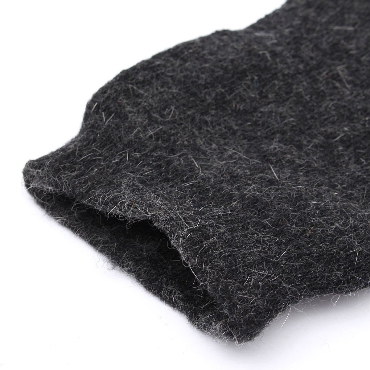 Slim Wool Winter Thermal Knee Leg Warmer Basketball Running Protector 1 Pair Black