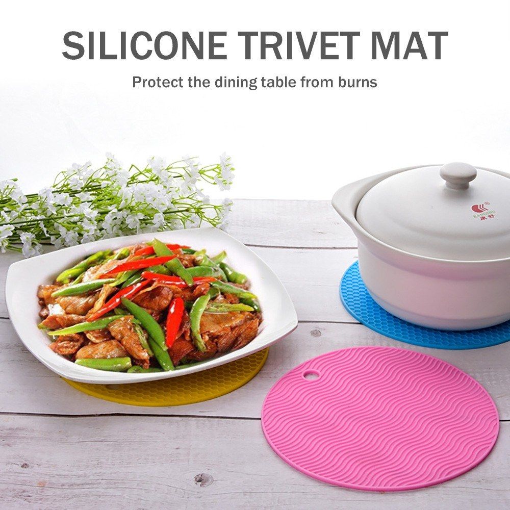 TPE Pot Holder Uniwit 6 PCS Trivet Mat Hot Pads Heat