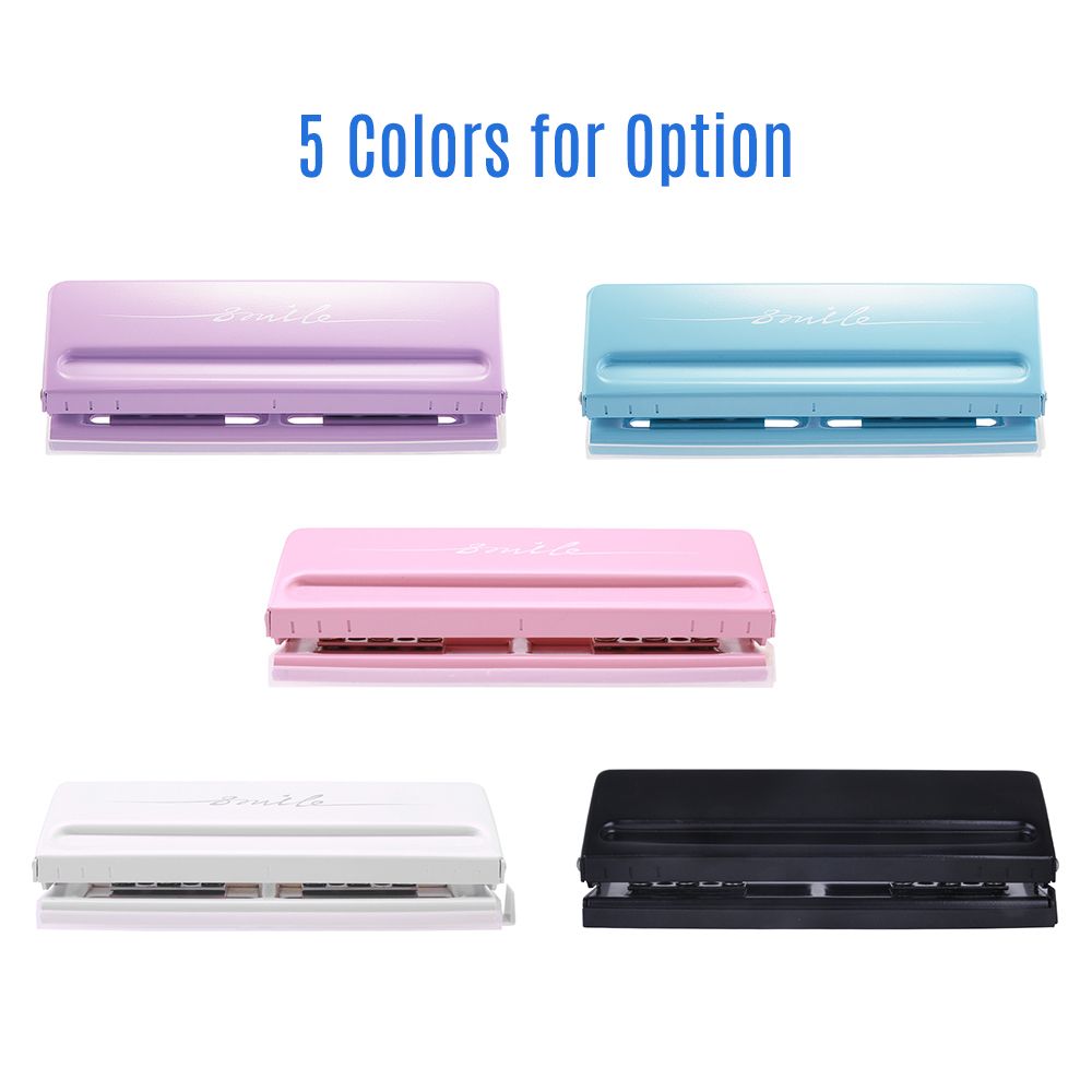 KW-trio Adjustable 6-Hole Desktop Punch Puncher For A4 A5
