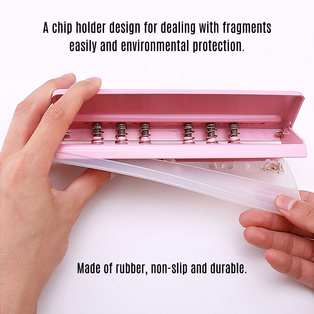 KW-trio Adjustable 6-Hole Desktop Punch Puncher For A4 A5