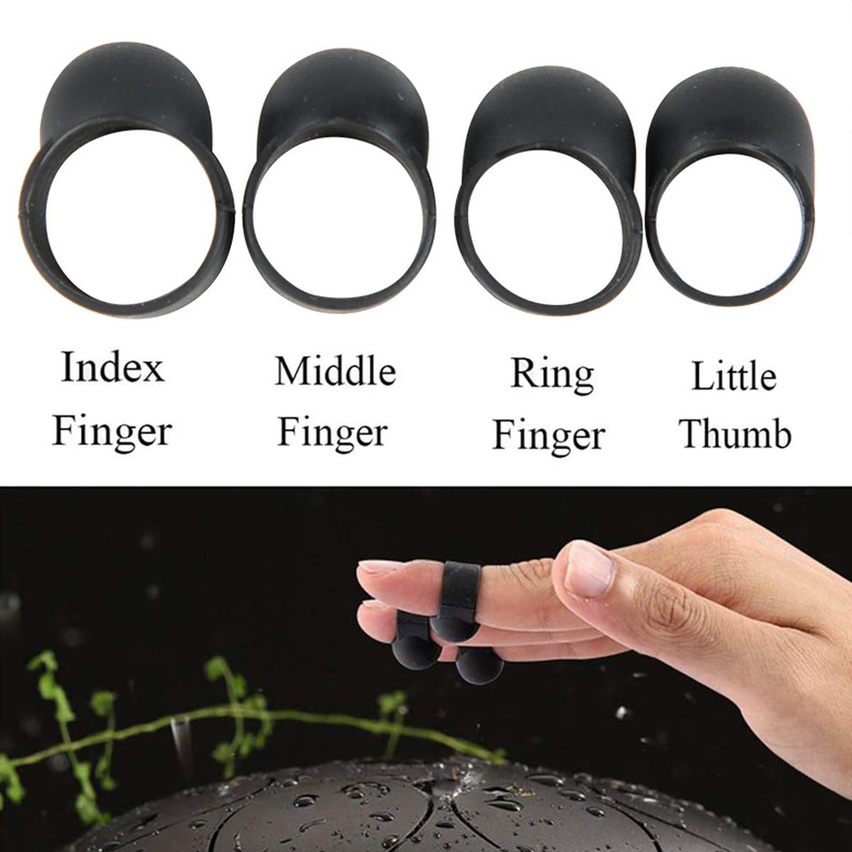 8pcs Steel Tongue Drum Playing Accessory Percussion Musical