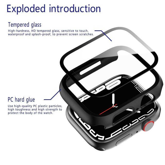 Smart Watch  Protector Case 2in1 For IWatch Series  44/45mm