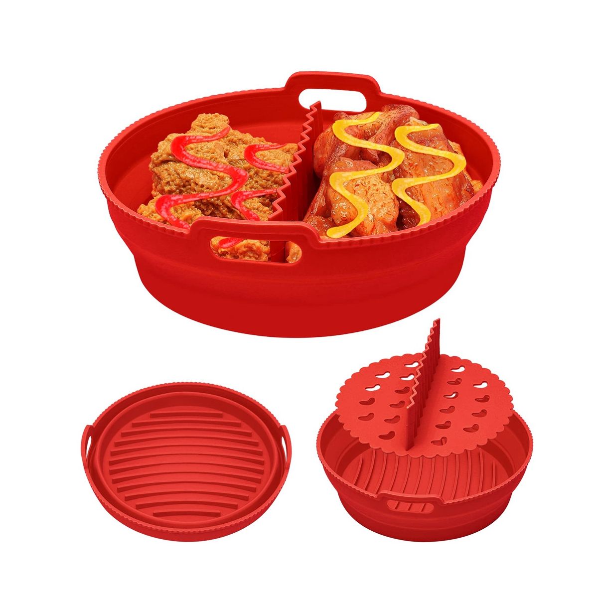 Air Fryer Liners 8.5 Inch for 5 to 8 Qt Reusable with