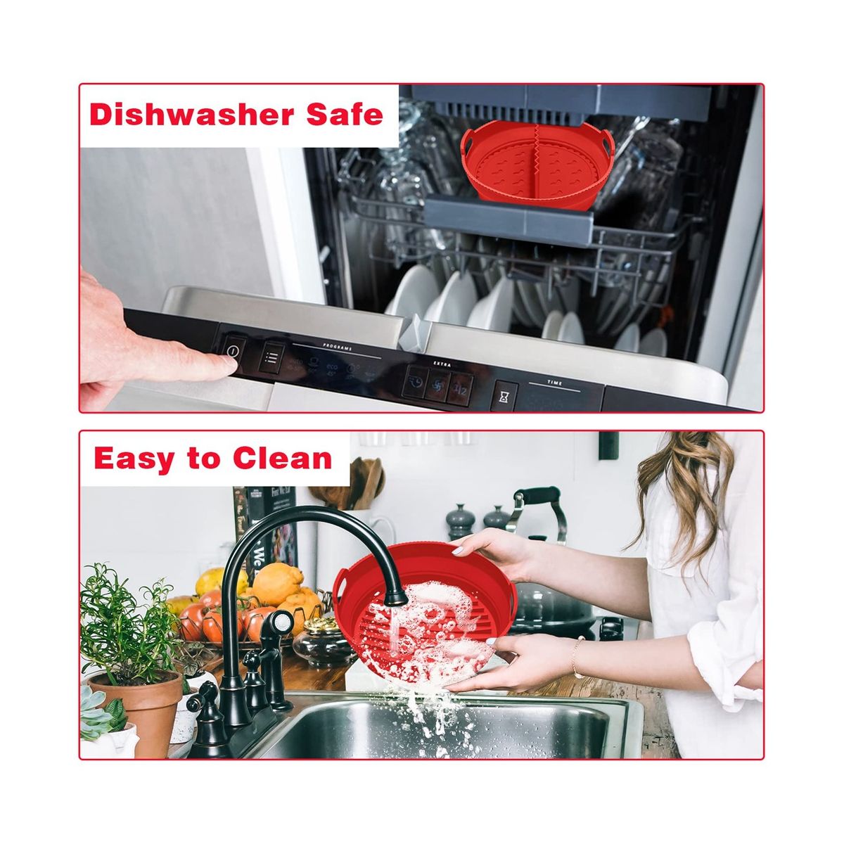 Air Fryer Liners 8.5 Inch for 5 to 8 Qt Reusable with