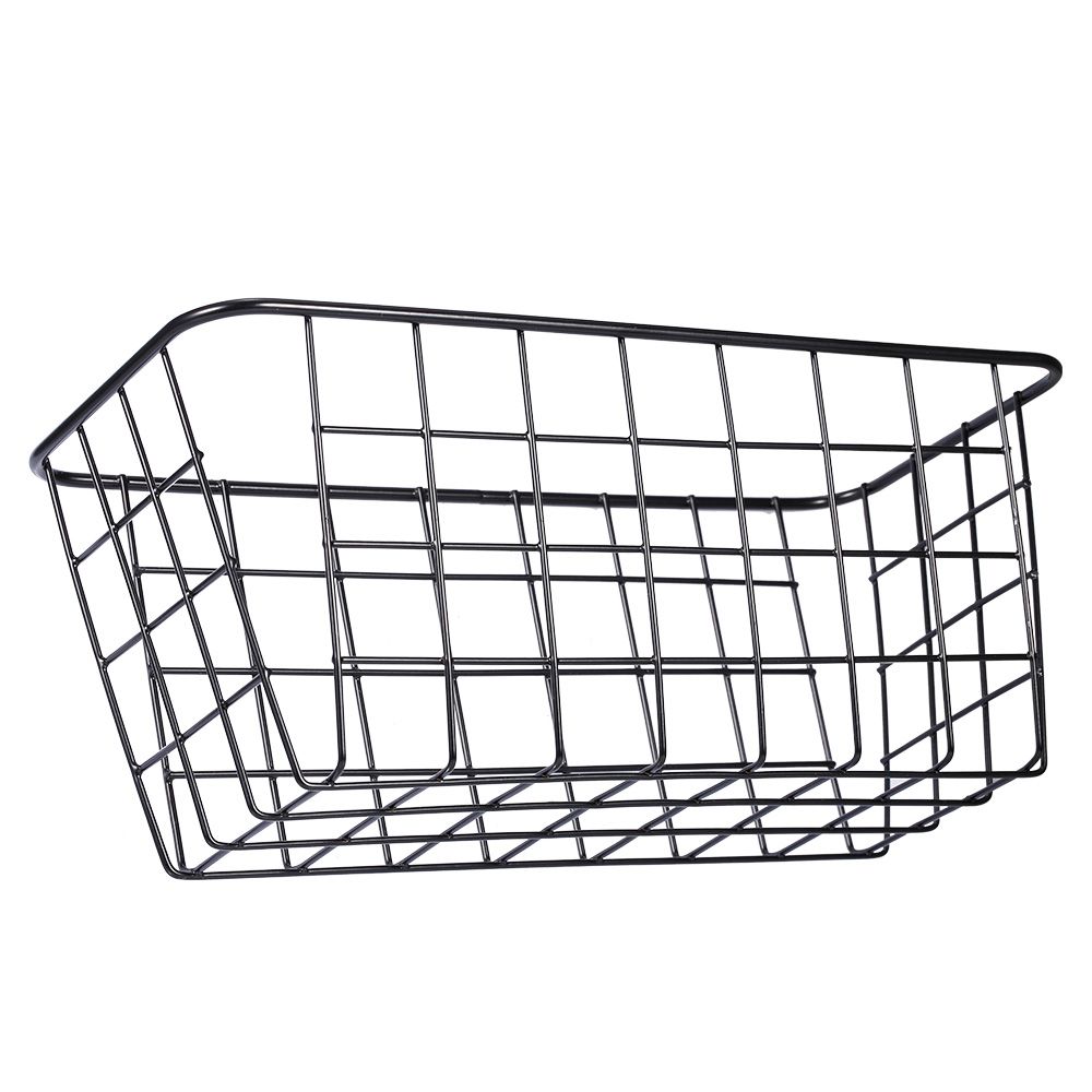 Iron Storage Basket Wall Mounted Storage Organizer Wire