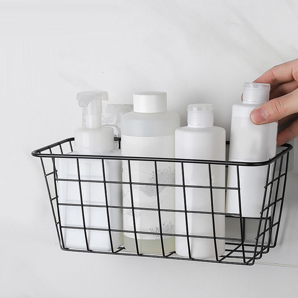 Iron Storage Basket Wall Mounted Storage Organizer Wire