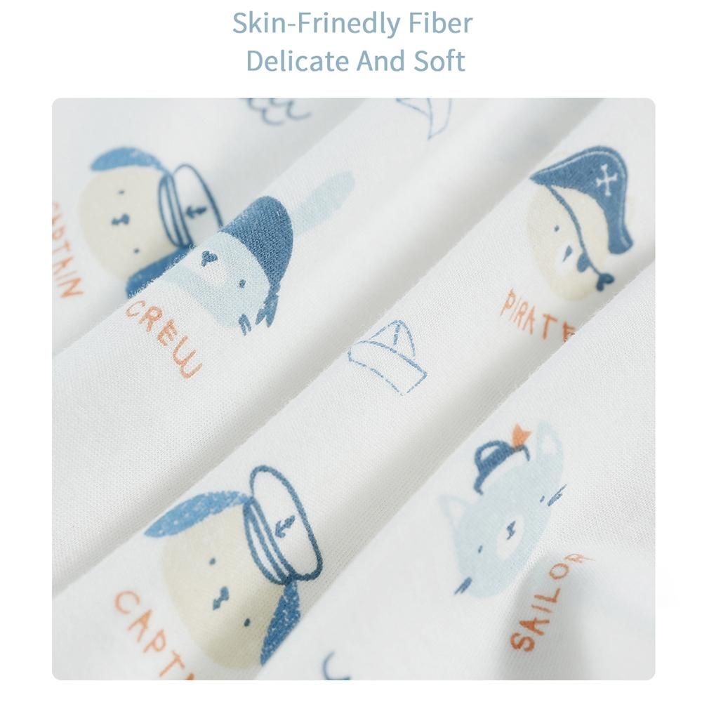Newborn Baby Swaddle Blanket Breathable Baby Muslin Blanket Skin-Friendly with Cute Patterns Receiving Blanket for 5-7 Months Baby Boy Girl, L Size