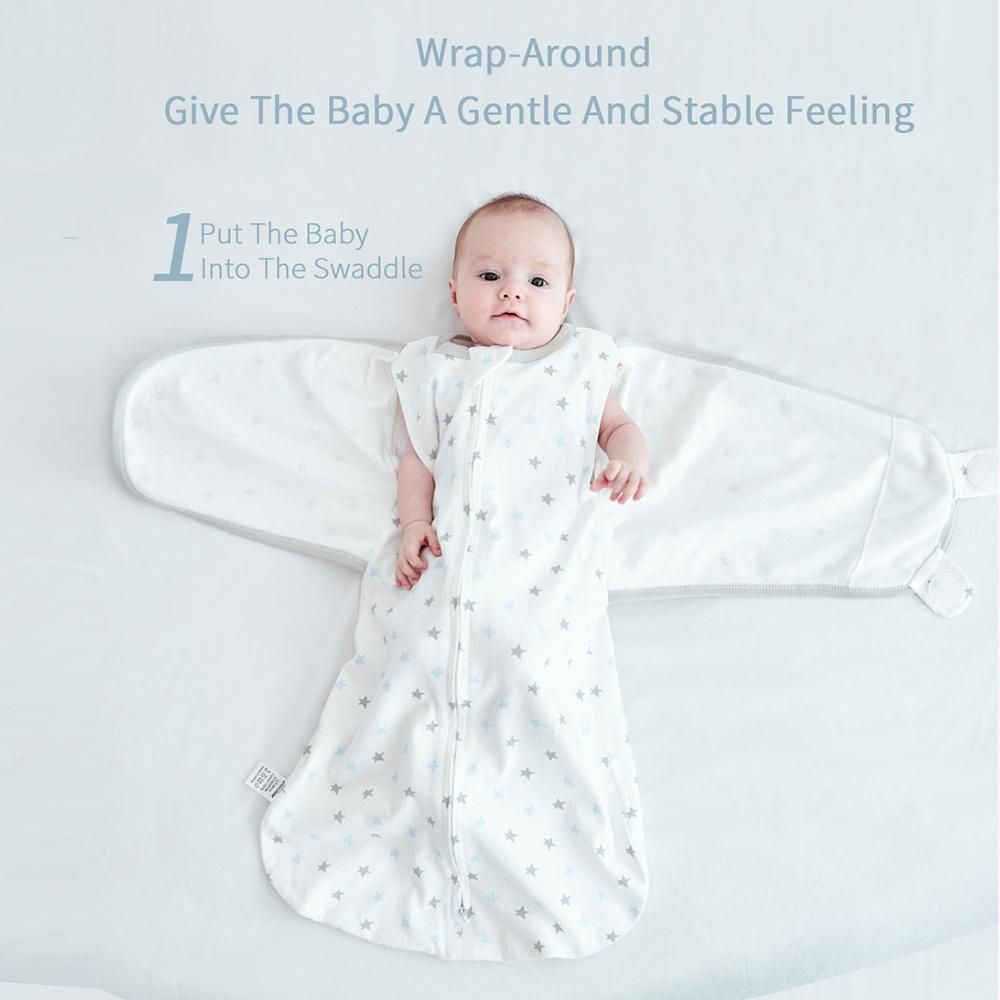 Newborn Baby Swaddle Blanket Breathable Baby Muslin Blanket Skin-Friendly with Cute Patterns Receiving Blanket for 5-7 Months Baby Boy Girl, L Size