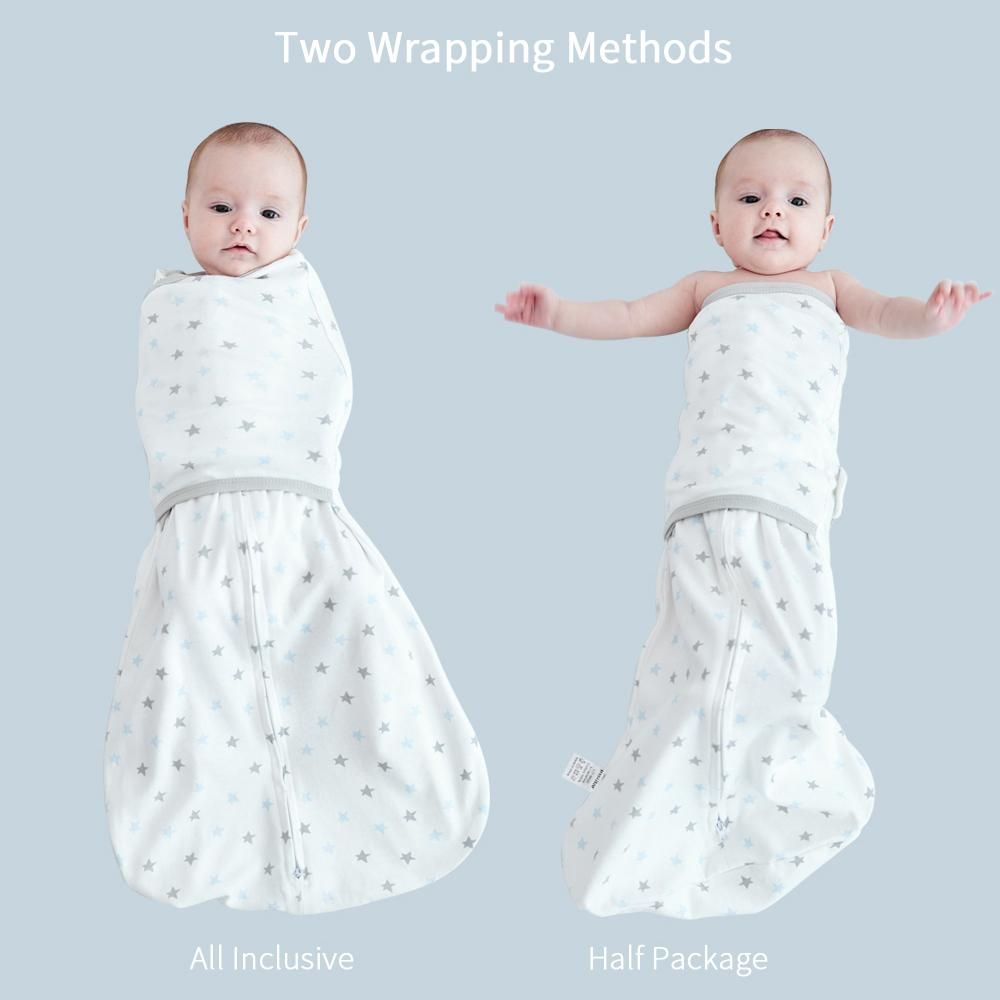 Newborn Baby Swaddle Blanket Breathable Baby Muslin Blanket Skin-Friendly with Cute Patterns Receiving Blanket for 5-7 Months Baby Boy Girl, L Size