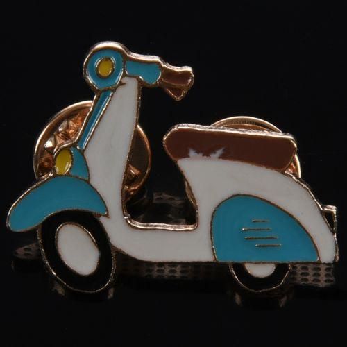 Cartoon Motorcycle Locomotive Brooch Pin Enamel Icon Pin