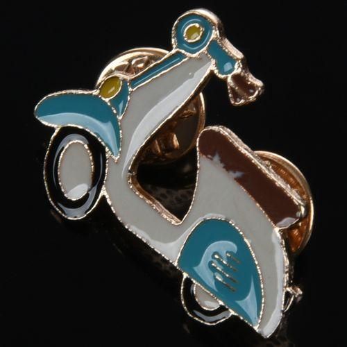 Cartoon Motorcycle Locomotive Brooch Pin Enamel Icon Pin