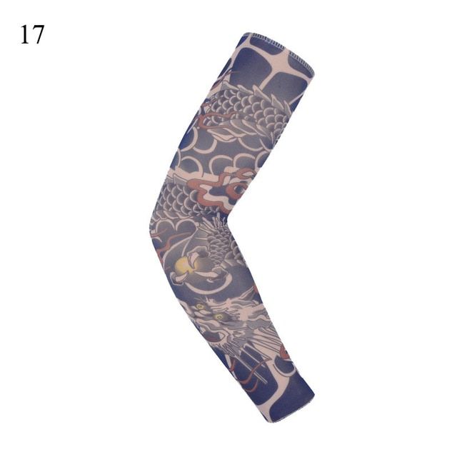 1 Pieces Cooler Summer Fake Tattoo Gloves Arm Sleeve Men Wo