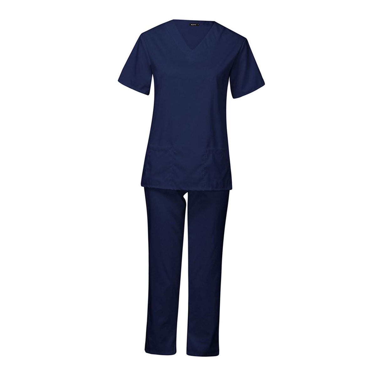 Unisex Nursing Work Scrub V Neck  Care Navy Blue S