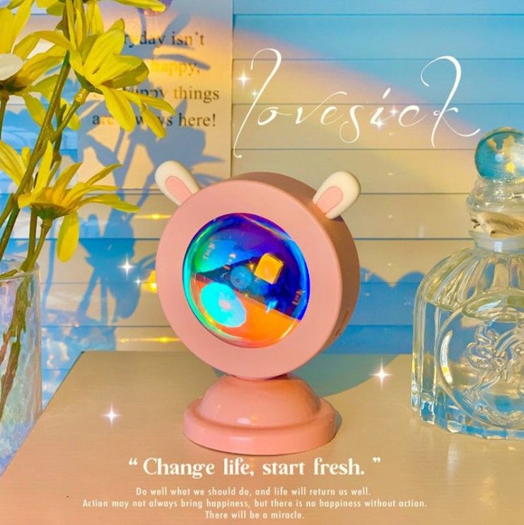 Rotatable USB Rainbow Sunset Projector Night Light