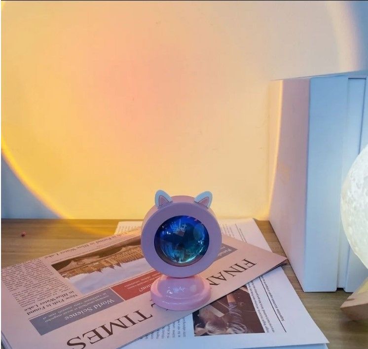 Rotatable USB Rainbow Sunset Projector Night Light