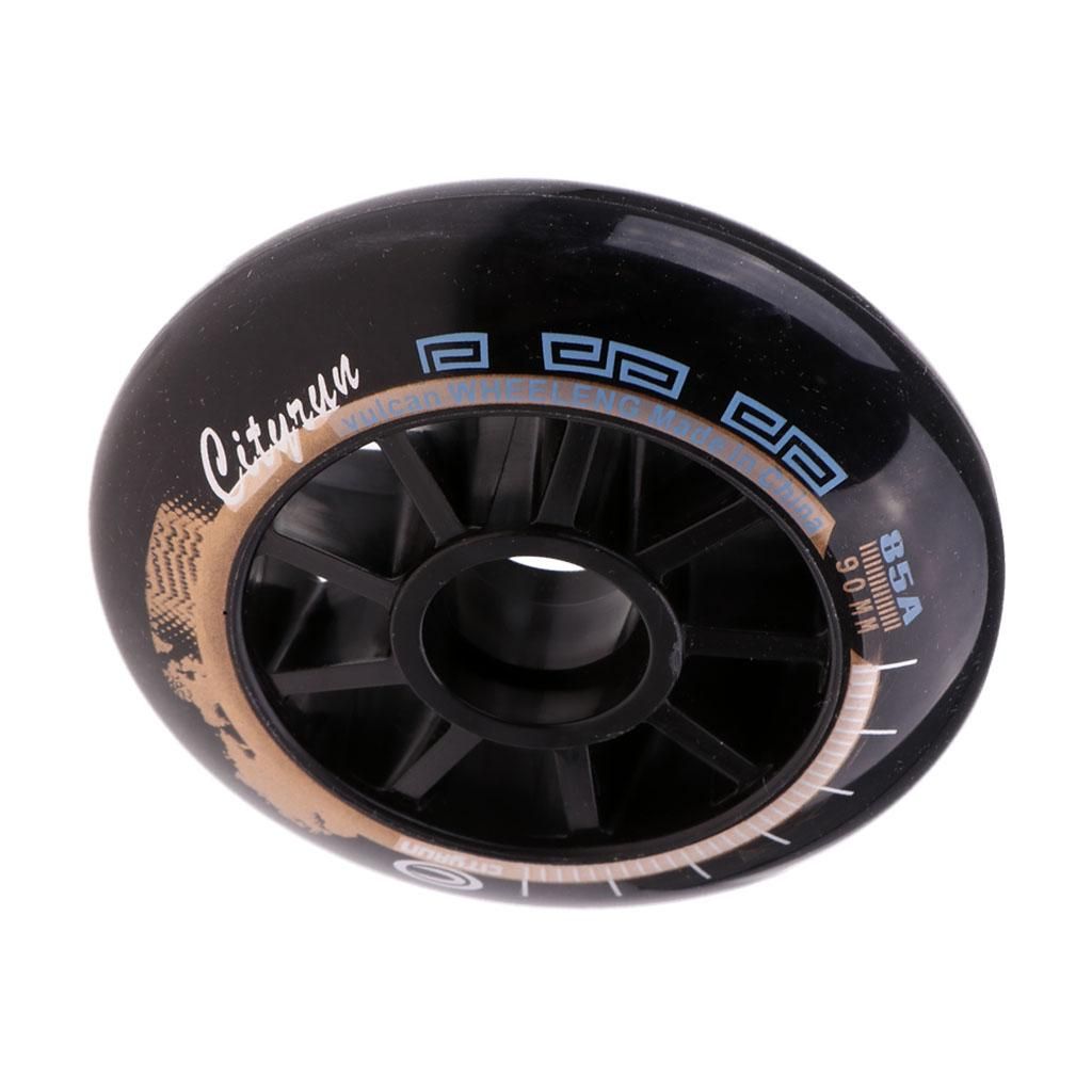 Speed Skating Wheels Outdoor Indoor Inline Skate Wheels 90mm Black