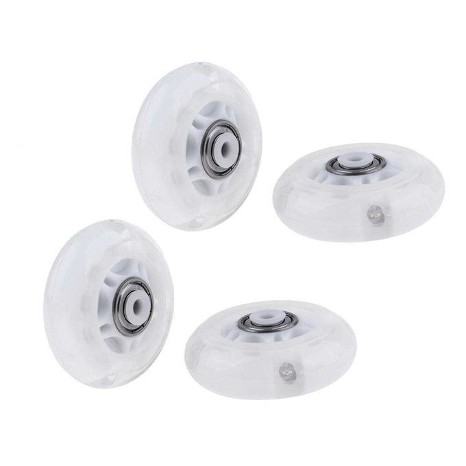 4 Pcs Outdoor Inline Roller Skates Skating Skateboard PU Wheel White