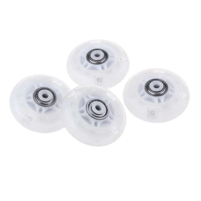 4 Pcs Outdoor Inline Roller Skates Skating Skateboard PU Wheel White