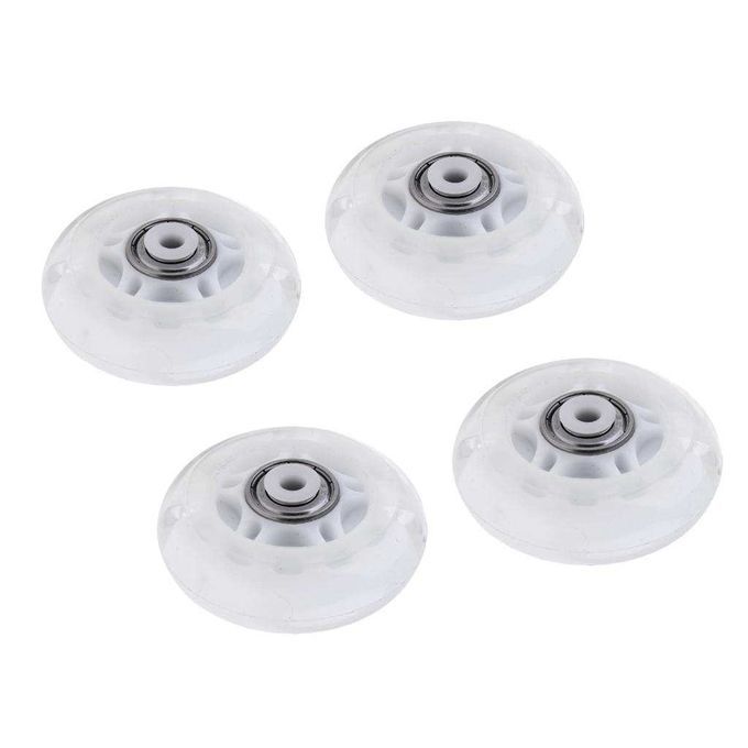 4 Pcs Outdoor Inline Roller Skates Skating Skateboard PU Wheel White