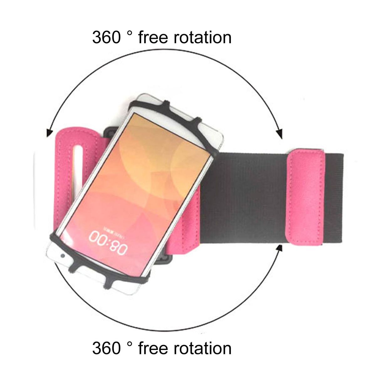 Wrist Phone Bag Cycling Running Arm Bag Red