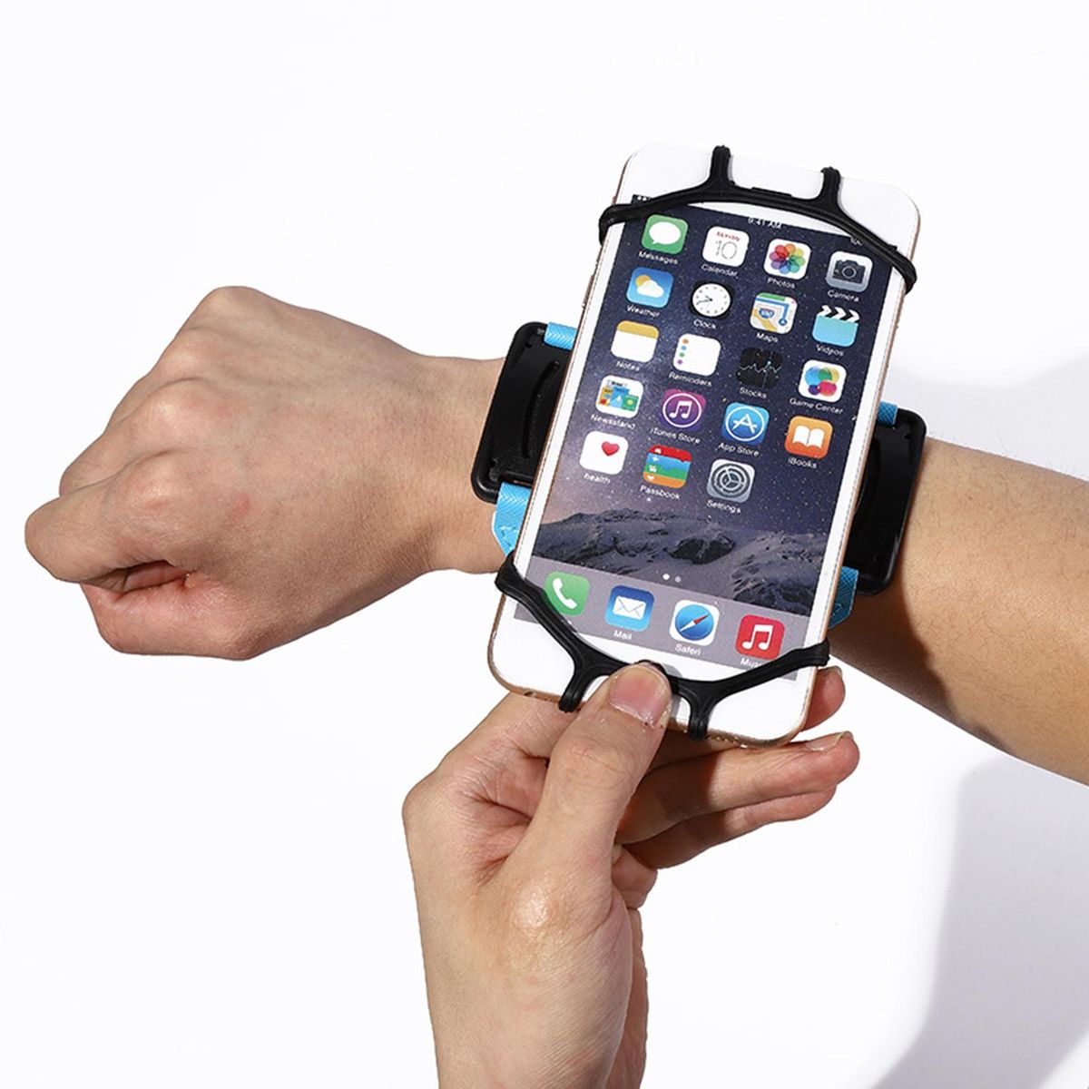 Wrist Phone Bag Cycling Running Arm Bag Black