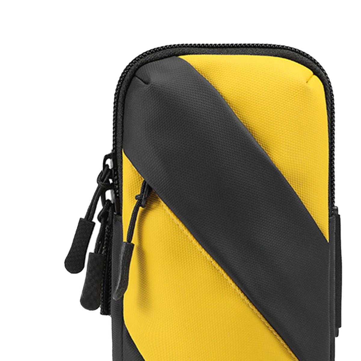 Sports Wrist Bag Fitness Gym Phone Arm Holder Black and Yellow