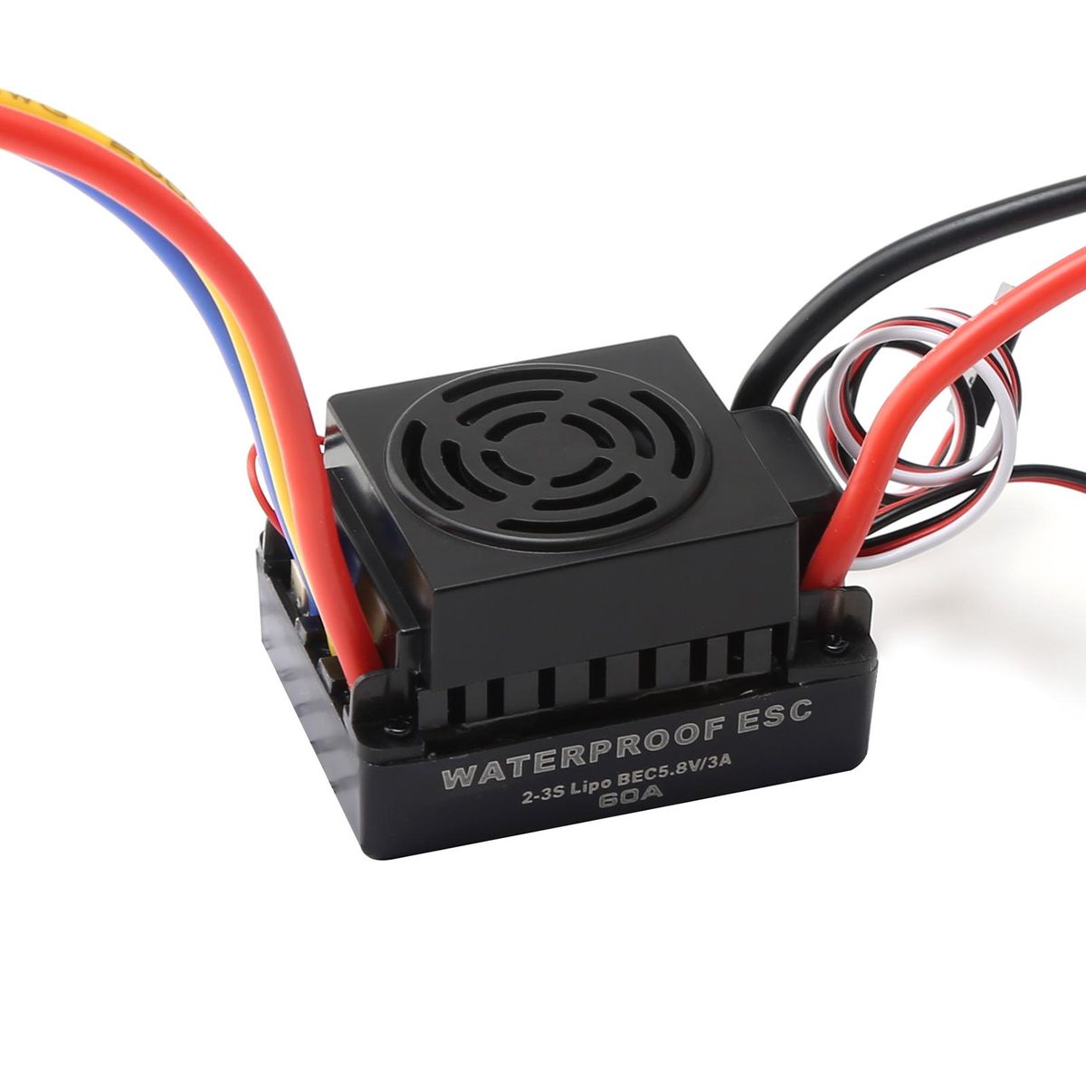 3650 4500KV Brushless Motor with 60A ESC & Programmer Card & Heat Sink Combo Replacement for HSP HPI Wltoys  1:8 / 1:10 Remote Control Car and Boat Part