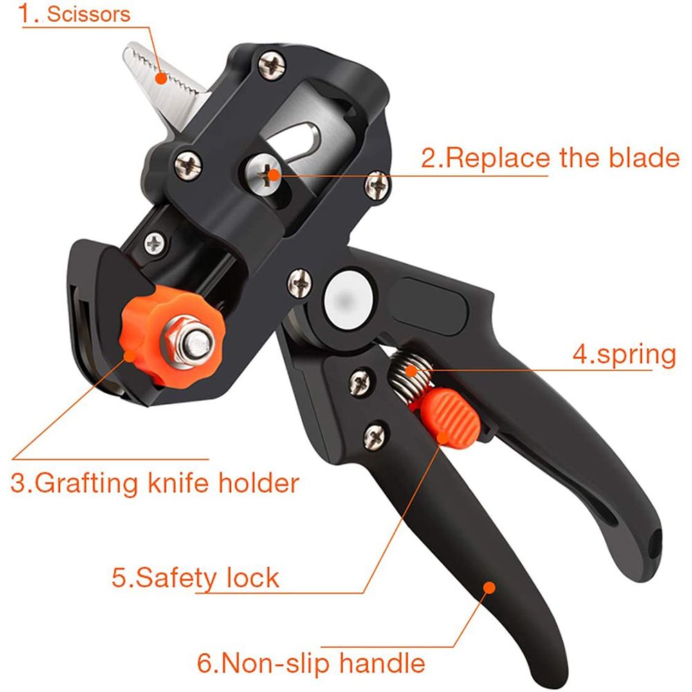 Grafting Pruner Garden Grafting Tool Pruning Cutting Shears  Professional Branch Plant-9Pcs