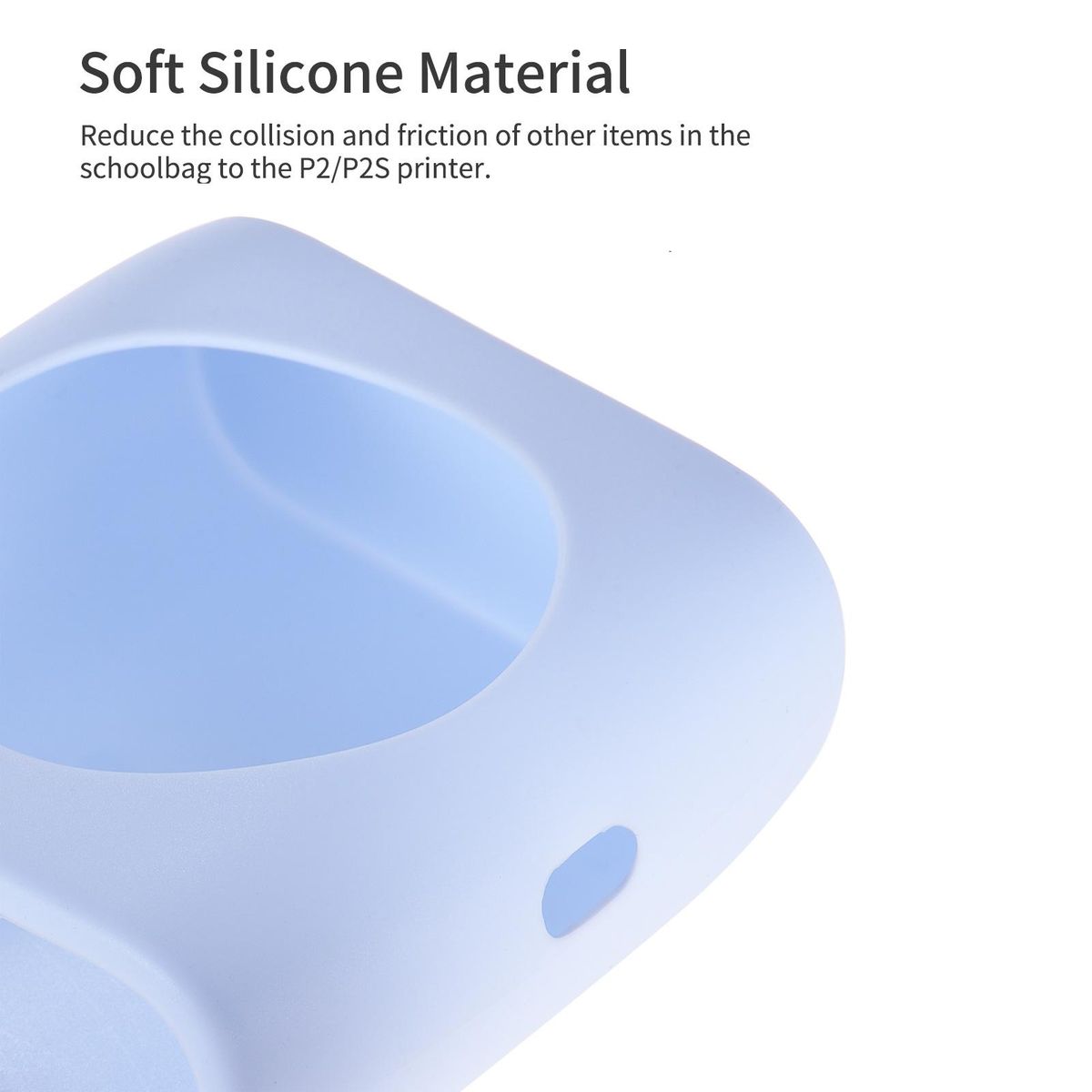 Soft Silicone Case for PAPERANG P2 P2S Pocket Printer Protective Cover Case Storage Sleeve Waterproof Anti-Dust Anti-Scratch for PAPERANG P2 P2S BT Wireless Thermal Printer