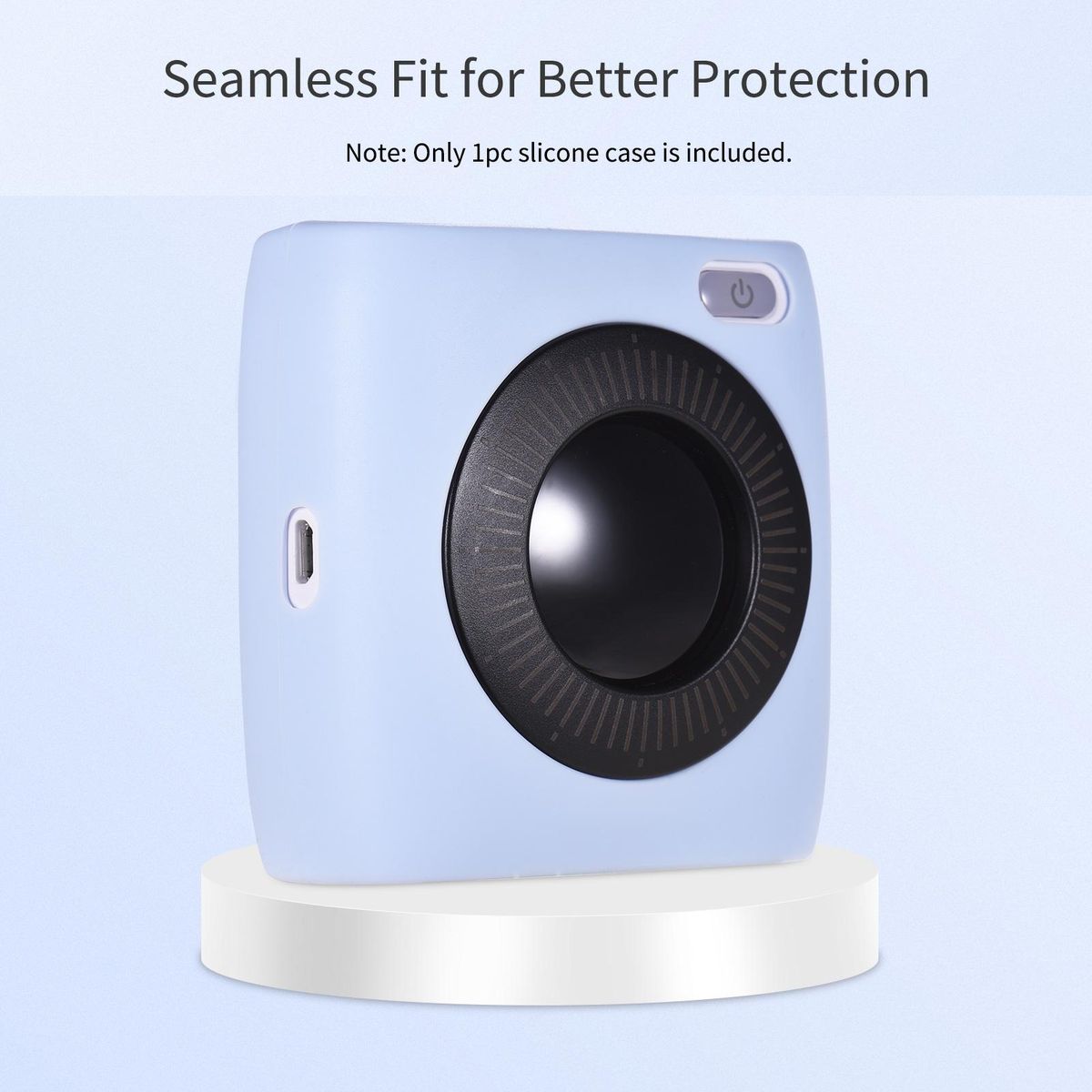 Soft Silicone Case for PAPERANG P2 P2S Pocket Printer Protective Cover Case Storage Sleeve Waterproof Anti-Dust Anti-Scratch for PAPERANG P2 P2S BT Wireless Thermal Printer