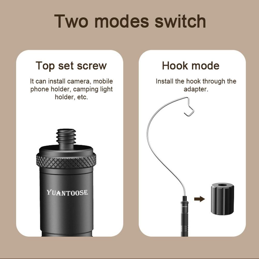 Lightweight Aluminum Alloy Light Holder Detachable Lamp Stand Outdoor Portable Easy To Build Lamp Holder with Tripod Multifunctional Lamp Camera Rack Camping Accessories
