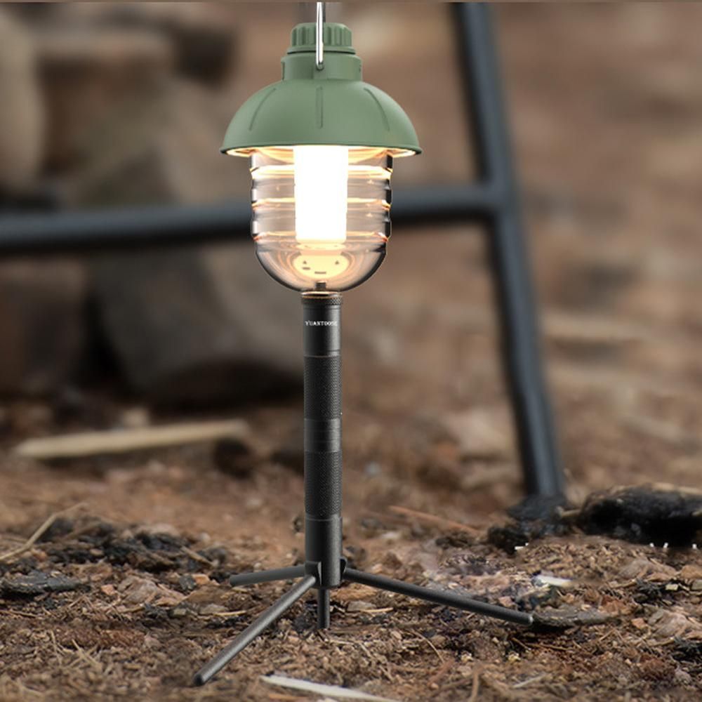 Lightweight Aluminum Alloy Light Holder Detachable Lamp Stand Outdoor Portable Easy To Build Lamp Holder with Tripod Multifunctional Lamp Camera Rack Camping Accessories