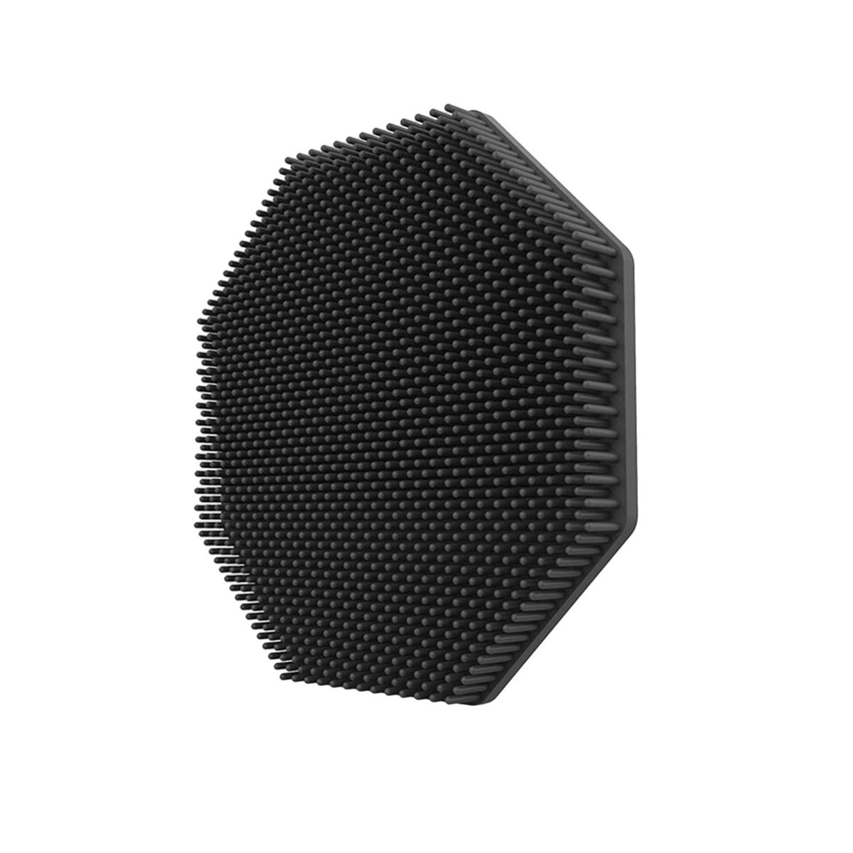 Silicone Shower Brush Silicone Body Scrubber with Handle for Massage Black