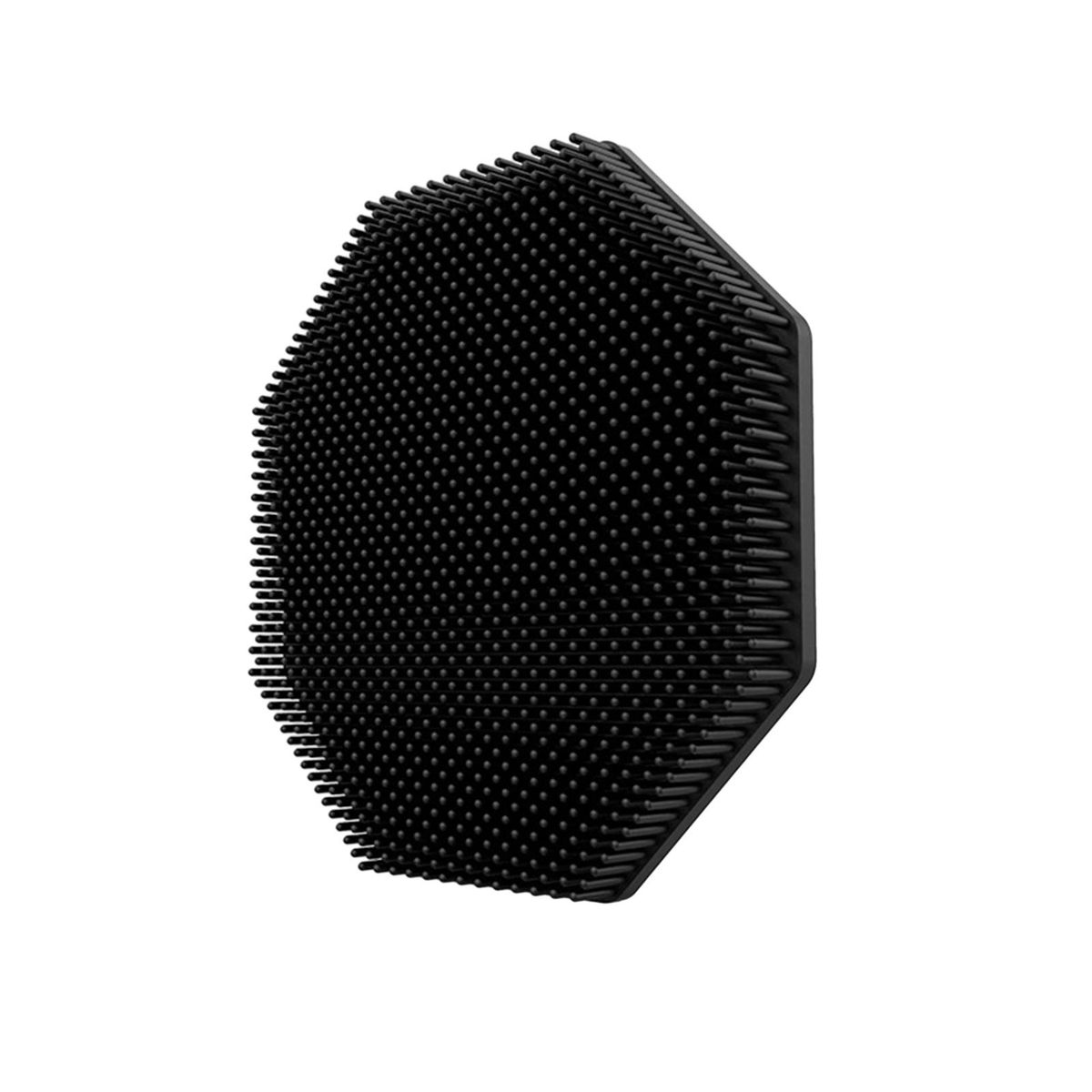 Silicone Shower Brush Silicone Body Scrubber with Handle for Massage Black