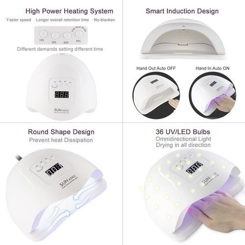 Portable 2-in-1 7 XUV Lamp Nail Dryer LED Nails Machine