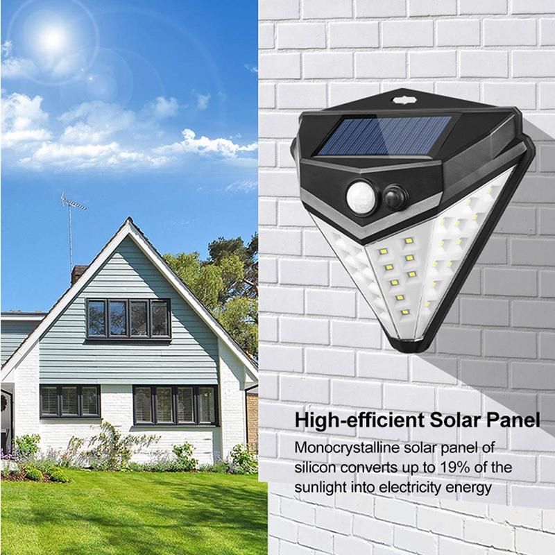 38LED Solar Motion Sensor Wall Lamp Waterproof Garden Securi