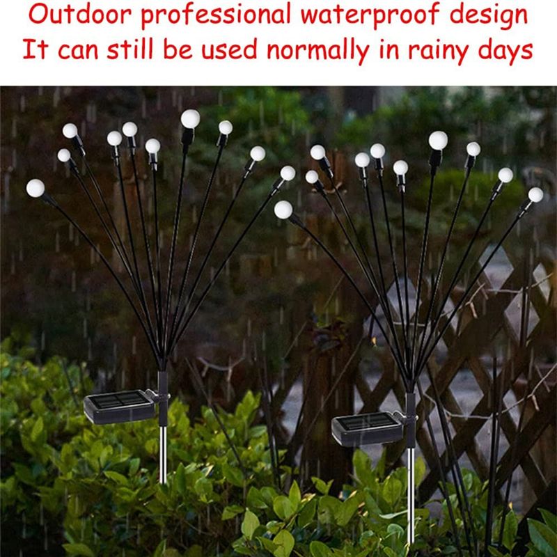2PCS 10 Head Solar Powered Lights